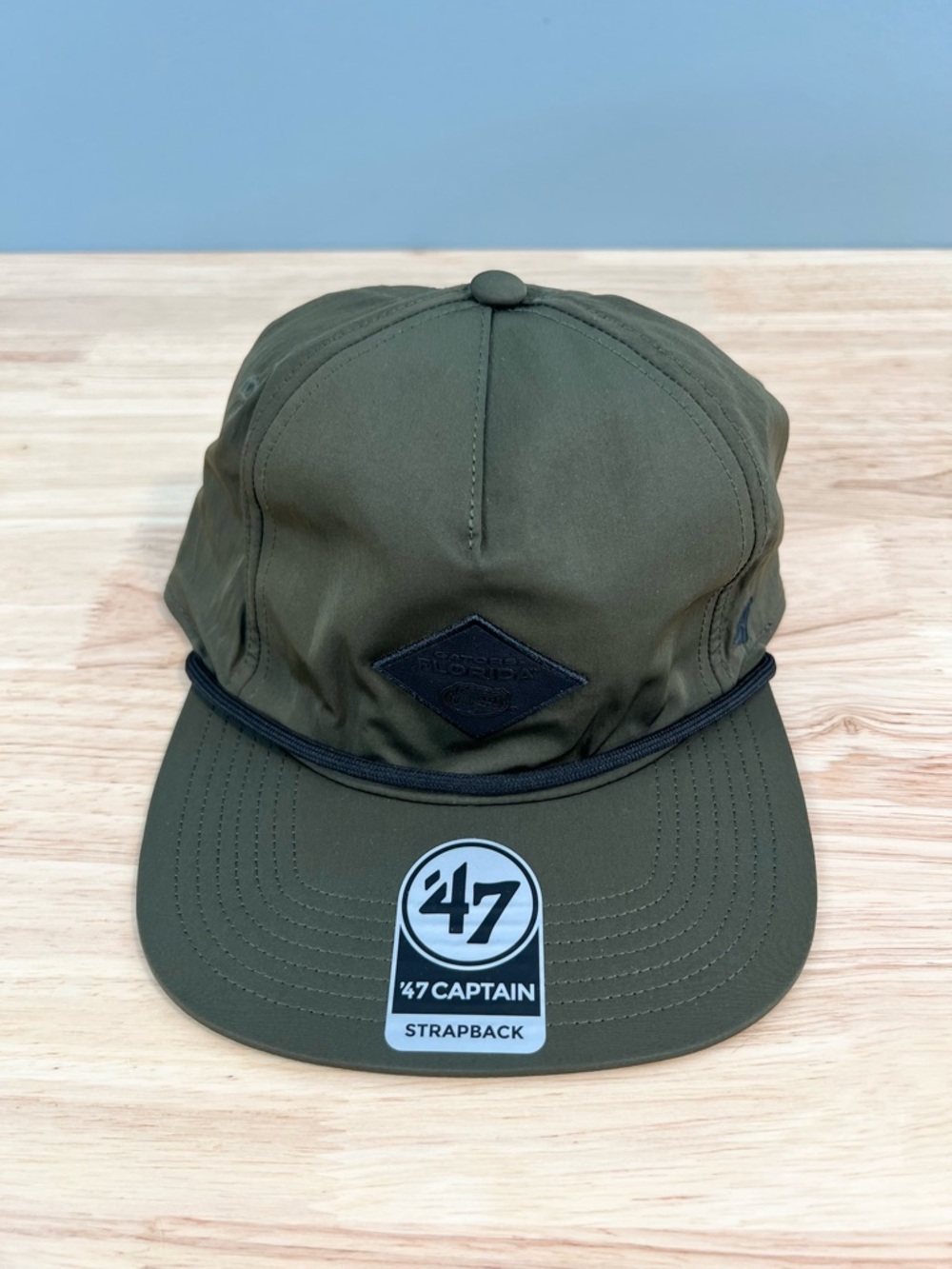 Florida Gators NCAA '47 Brand Green Captain Rope Patch Snapback Hat - BRAND NEW